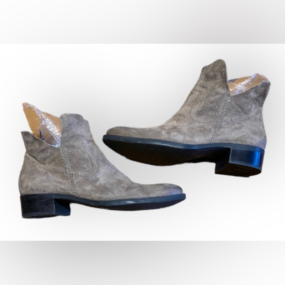 EUC Paul Green Boston Bootie Mineral Nubuck Leather Sz UK 5 US SZ 7.5